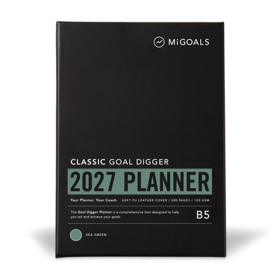 2027 Goal Digger Daily Diary - Green