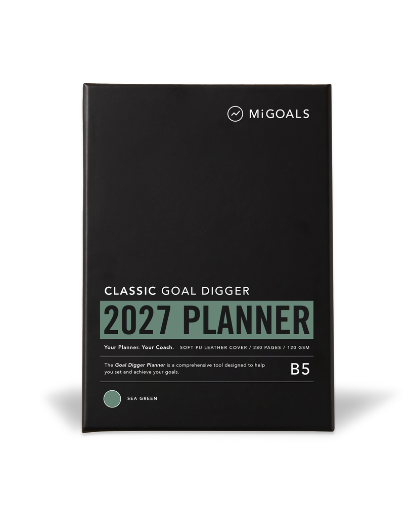 2027 Goal Digger Daily Diary - Green