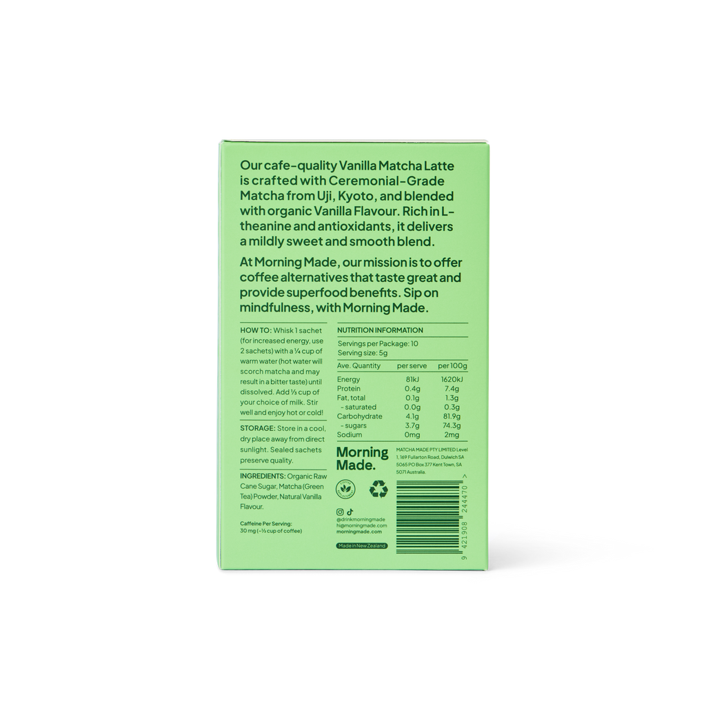 Vanilla Matcha - 10 Pack