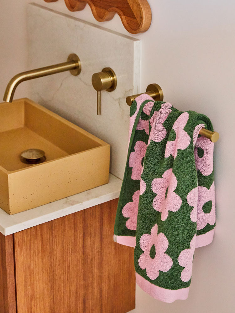 Flowerbed Hand Towel