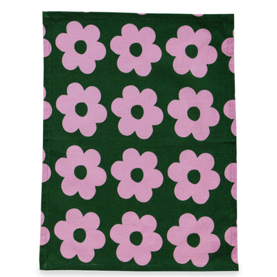 Flowerbed Tea Towel
