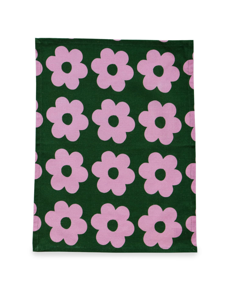 Flowerbed Tea Towel