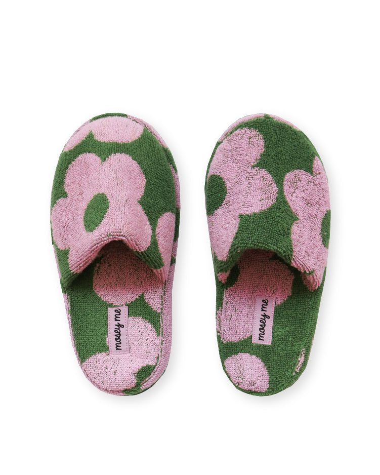 Flowerbed Terry Slippers
