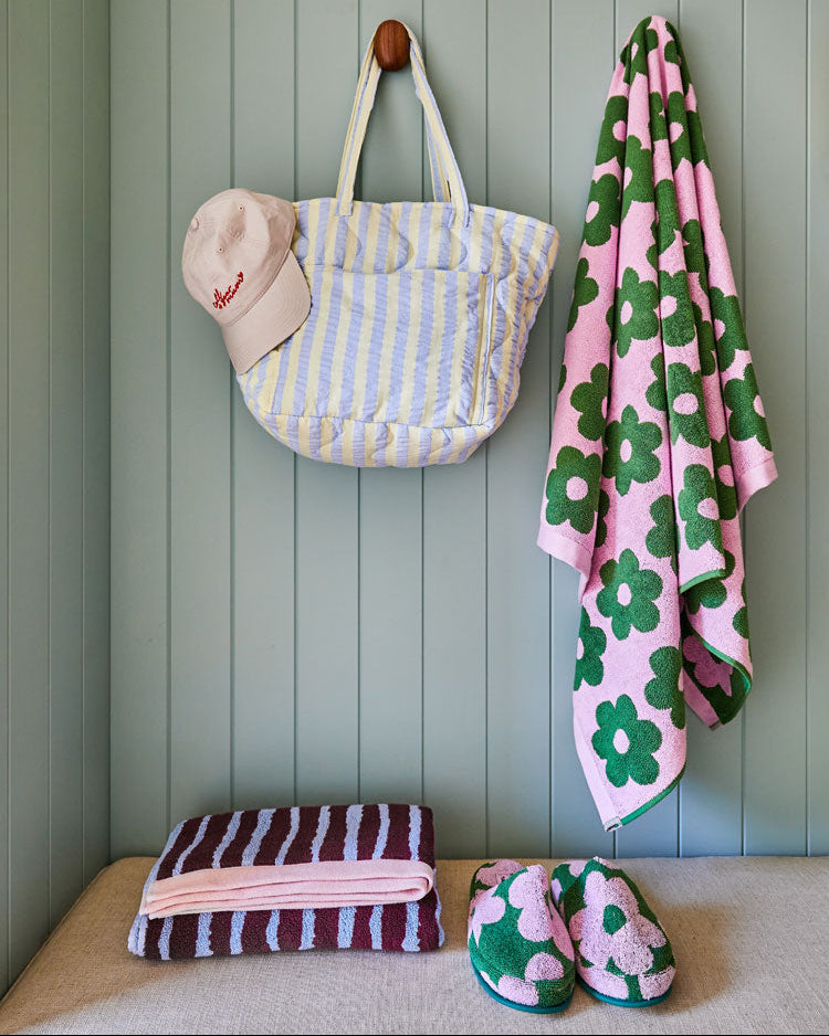 Flowerbed Terry Slippers