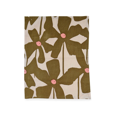 Paper Plane - Mosey Me - Olive Poppy Tea Towel