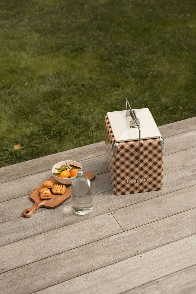 Mini Chilly Bin - Caramel Gingham