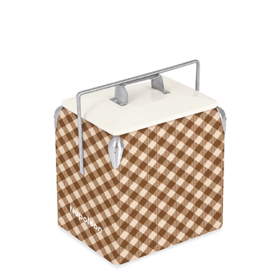 Mini Chilly Bin - Caramel Gingham