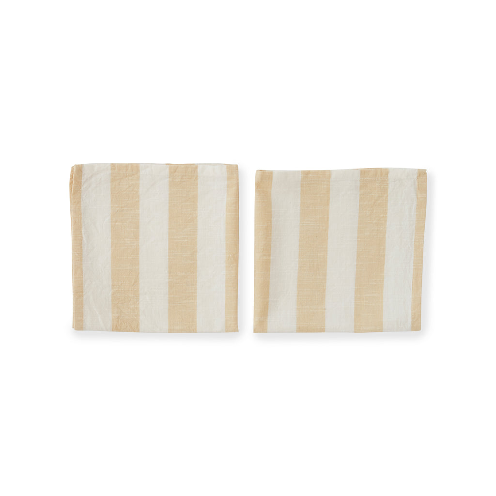 Oyoy - Vanilla Striped Napkin Set