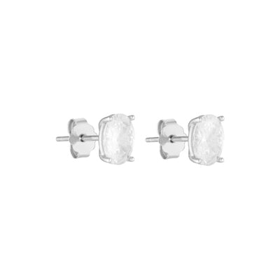 Oval Small CZ Studs
