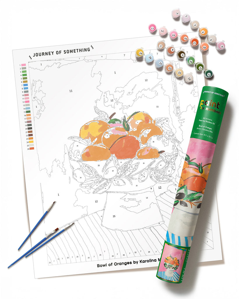 Paint by Numbers - Bowl of Oranges