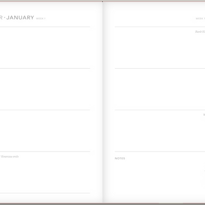 2026 Weekly Planner - Joy Pink