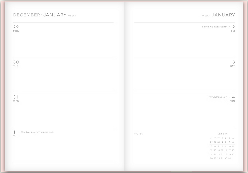 2026 Weekly Planner - Italian Summer