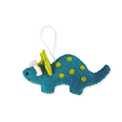 Christmas Decoration - Blue Triceratops