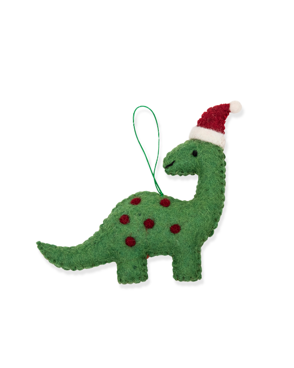Christmas Decoration - Green Dinosaur