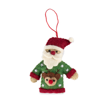 Christmas Decoration - Mr Claus in a Sweater