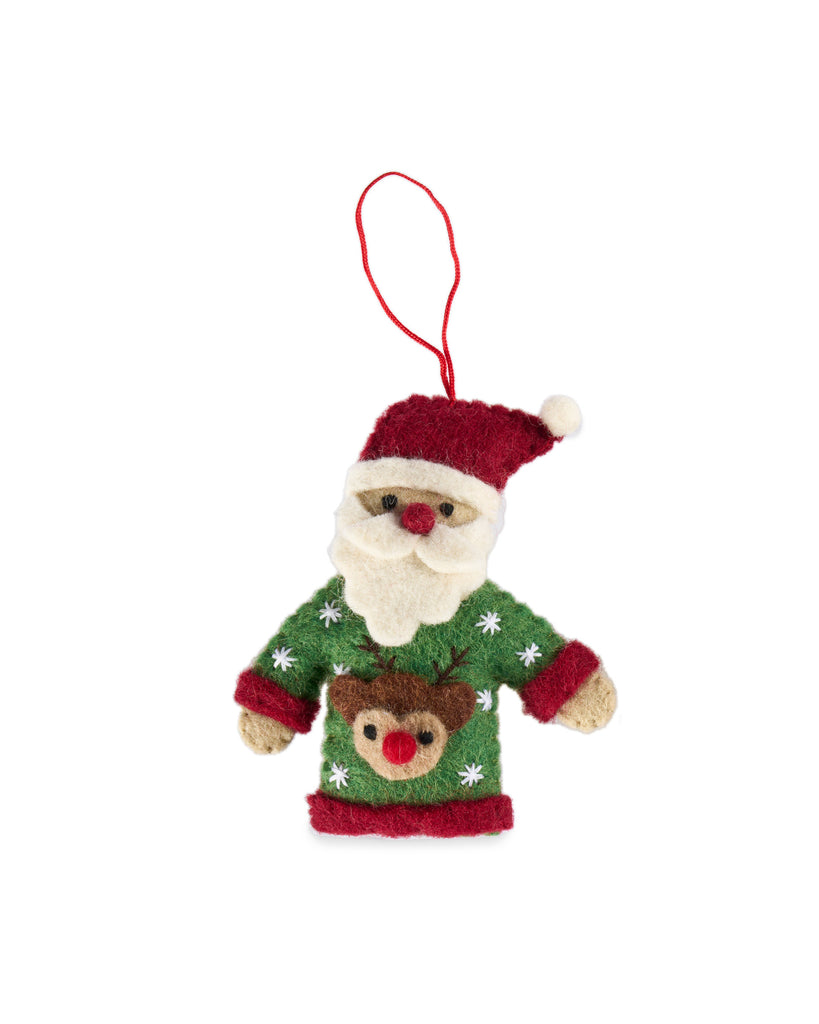 Christmas Decoration - Mr Claus in a Sweater