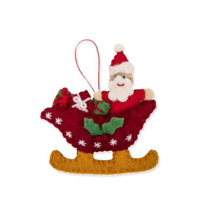 Christmas Decoration - Santa Sleigh
