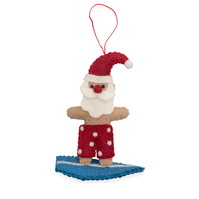 Christmas Decoration - Surfing Santa