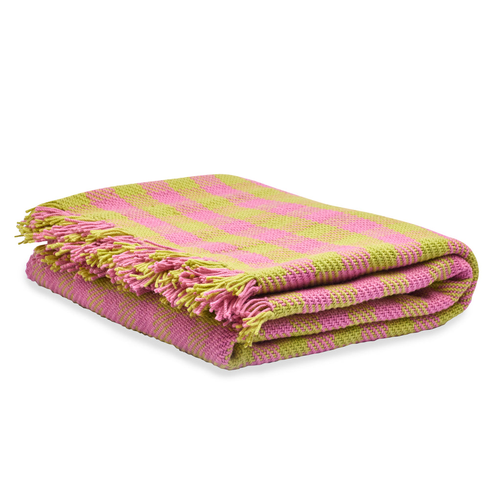 Thicky Picnic Rug - Pink Frosting & Lime