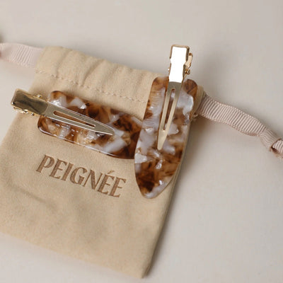 Barette Hair Clip Set - Affogato