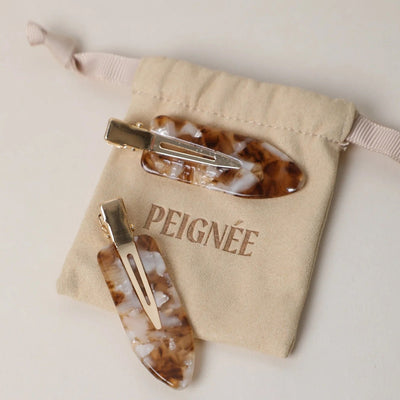 Barette Hair Clip Set - Affogato