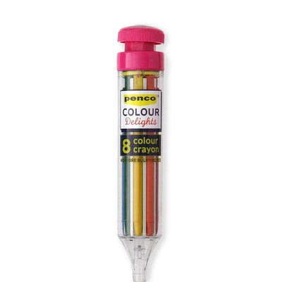 8 Colour Crayon Pen
