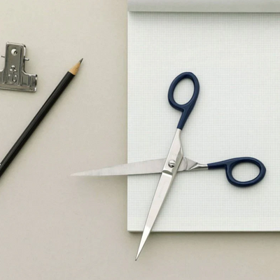 Stainless Steel Scissors - Navy