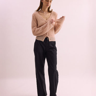 Lotus Mohair Cardi - Pink