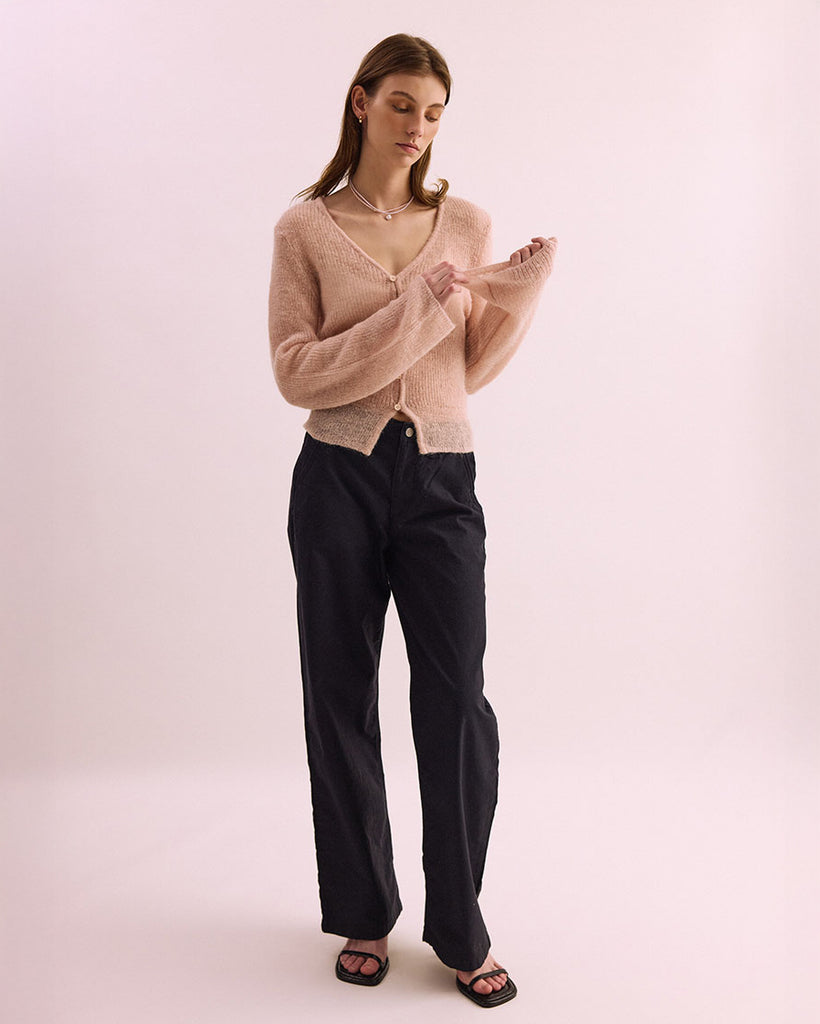 Lotus Mohair Cardi - Pink