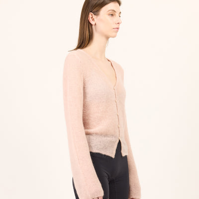 Lotus Mohair Cardi - Pink