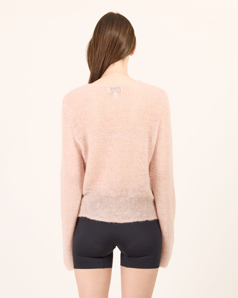 Lotus Mohair Cardi - Pink