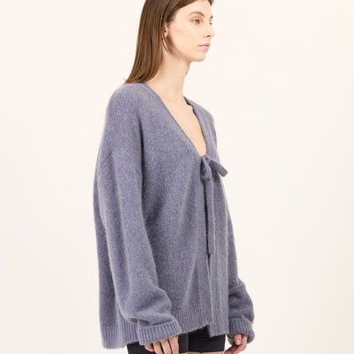 Maya Mohair Cardi - Denim Blue