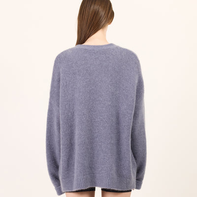 Maya Mohair Cardi - Denim Blue