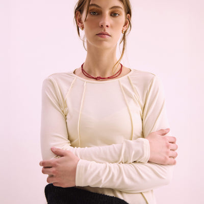 Seam Top - Ivory