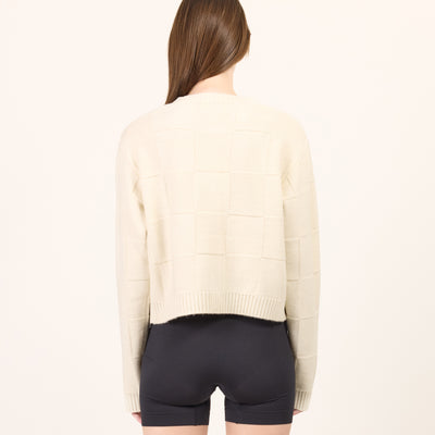 Squares Merino Cardi
