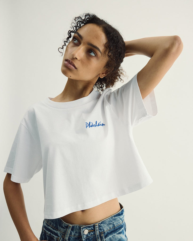 Script Crop Tee