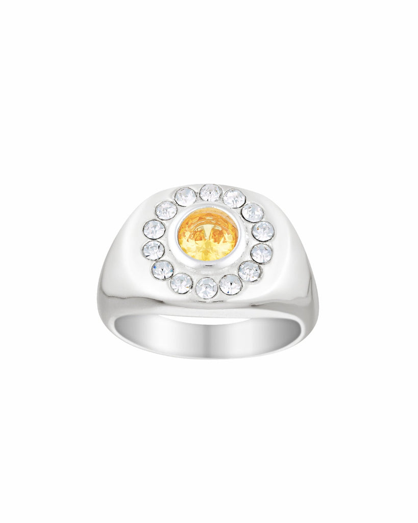Heritage Citrine Pinky Ring