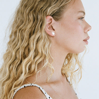 Oval CZ Studs