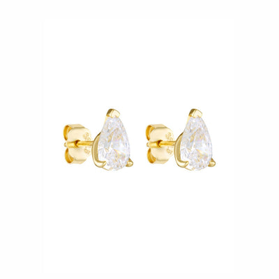 Pear Small CZ Studs