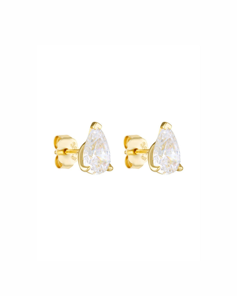 Pear Small CZ Studs