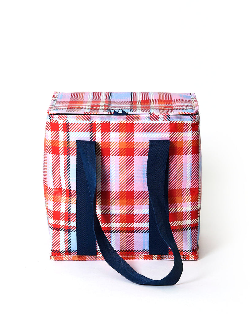 Tartan Insulated Cooler Tote