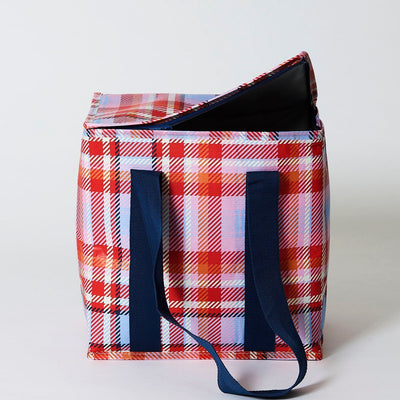 Tartan Insulated Cooler Tote