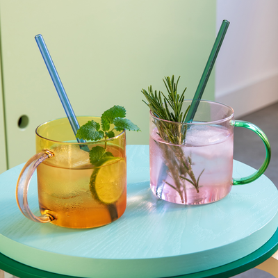 Fred Mug Set - Rose & Yellow