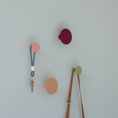 Fuchsia Wall Hooks Set