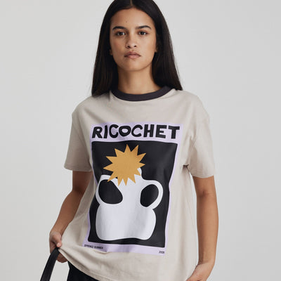 Aiden Tee - Light Grey & Ink