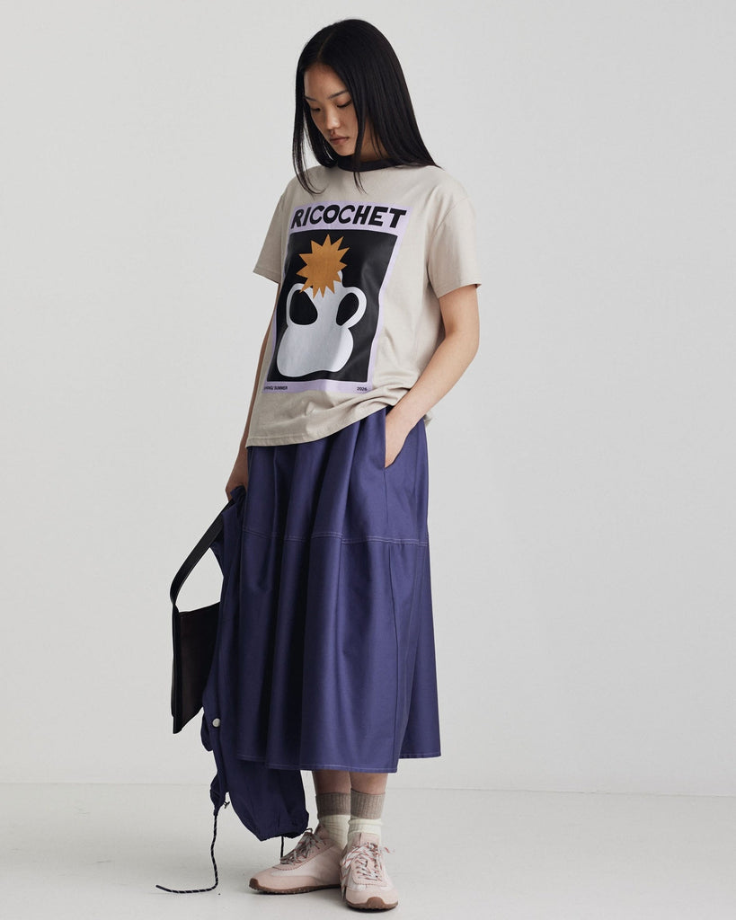 Aiden Tee - Light Grey & Ink