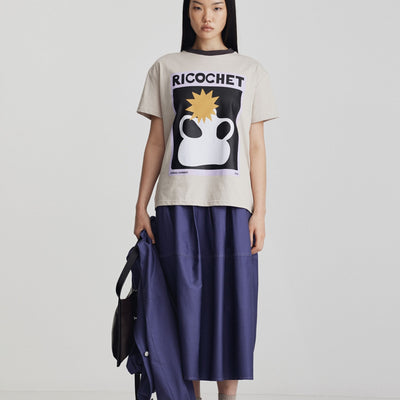 Aiden Tee - Light Grey & Ink