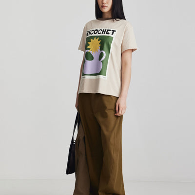 Aiden Tee - Sand Beige & Khaki