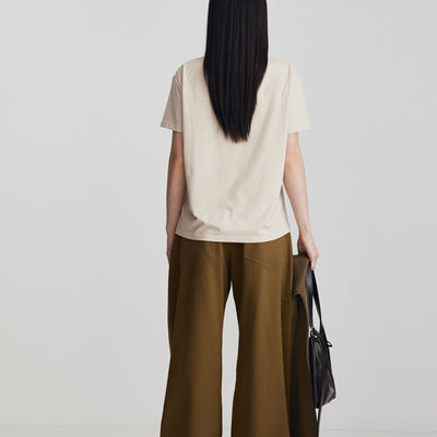 Aiden Tee - Sand Beige & Khaki