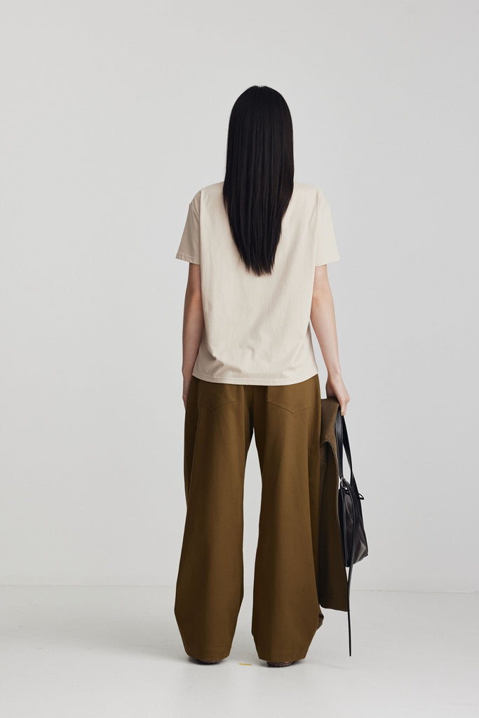 Aiden Tee - Sand Beige & Khaki
